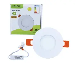 CTORCH 153.09.E01.L01.CTORCH025 | LED Panel Çyrasy 3W 6500K Inçe Tegelek