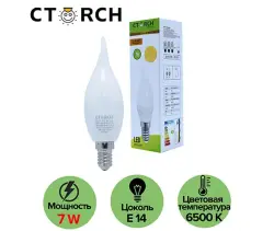 CTORCH 153.09.E01.L01.CTORCH007 | LED Candle Bulb E14 7W 6500K