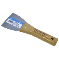 153.09.D01.D01.DEKOR0012 | Шпатель 80 мм деревянная ручка