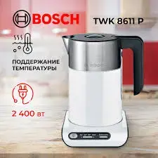 Bosch TWK8611P | Elektrik çajdan 1,5 l poslamaýan polat