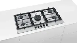 Bosch PCR9A5B90M | Gaz plitasy 90 sm 5 ojak poslamaýan polat