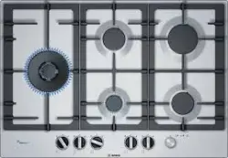 Bosch PCS7A5M90 | Gaz plitasy 5 ot alýan ýer poslamaýan polat