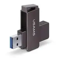 Usams US-ZB197 | USB 3.0 Fleşka 128GB Aýlanýan Demir-Göreji