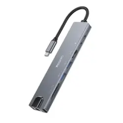 Yesido HB27 | 8 в 1 HUB адаптер USB HDMI Ethernet