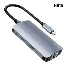 Yesido Type-C USB Hub с RJ45 HB15 | USB-хаб Ethernet подключение