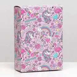 Единароги 6900068308008 | Foldable Gift Box 16x23x7.5cm Unicorn Design
