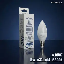GÖRK 4833014250507 | LED Lamp 5W C37 E14 6500K