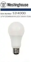 WESTINGHOUSE LIGHT LAMP WBALL727S2E27 Energy-Saving Business Solution