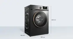 TCL TWRP-1108W12G2 | Washing Machine 8 kg Inverter Quiet Operation