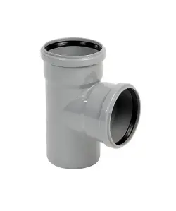 Deryaplastik B25.01235 | PVC Sewer Tee 125 mm Straight