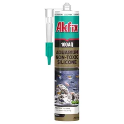 Akfix 647FC | Akwaarium üçin silikon gerdejik gara 280ml