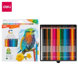 Deli C002 20 | Reňkli galam 24 reňk toplumy