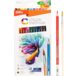 Deli Color emotion No.C00700 | Акварельные карандаши 12 цветов