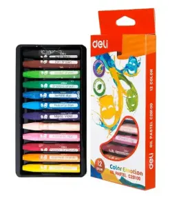 Deli C201 00 | Oil Pastel Set 12 Colors