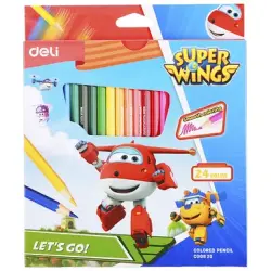Deli C00827 | Colored Pencil Set 24 Colors
