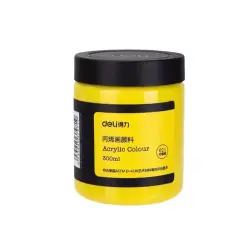 Deli No.73875 | Acrylic Color Paint 300ml Light Yellow
