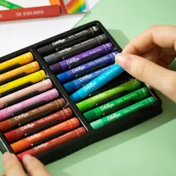 Deli C202-24 | Plastic Crayons 24 Colors