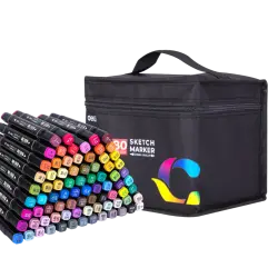 Deli No.70806-80 | Набор маркеров 80 цветов двойной наконечник