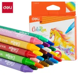 Deli C20820 | Wax Crayon 24 Colors Set