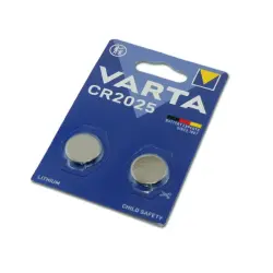 Varta CR2025 | Lithium Coin Battery 3V Pack of 2