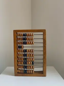 Без бренда 8710 | Деревянные счёты маленькие Компактные