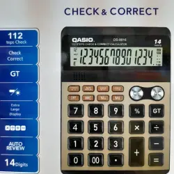 Casio DS-9916 | Desktop Calculator 14 Digits 112-Step Check