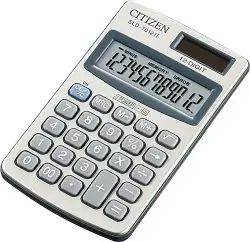 Citizen SLD-7012 | Калькулятор 12 разрядов, большой ЖК-дисплей