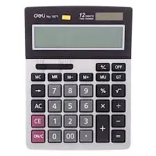 Deli 1671 | Calculator Classic Design, Manufacturer Warranty