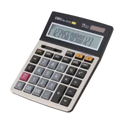 Deli No.1672C | Calculator 14 Digits 150 Steps Check