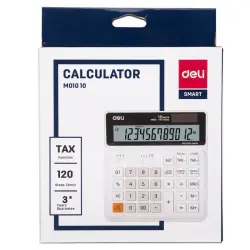 Deli M01010 | Calculator 12 Digit 120 Steps Check 3 Year Warranty