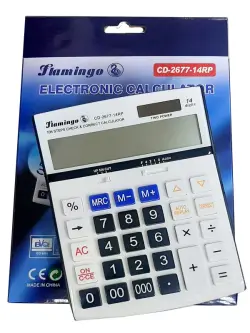 Flamingo CD-2677-14RP | Калькулятор с большим 14-разрядным дисплеем