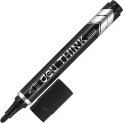Deli U100 | Permanent Marker Black Alcohol-Based