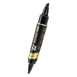 Deli U72-BK | Permanent Marker Black Bullet Tip