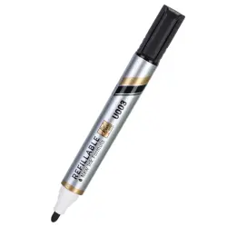 Deli EU00320 | Refillable Dry Erase Marker Black 2.0mm