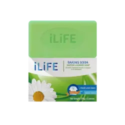iLiFE ASF036 | Хозяйственное мыло с содой и энзимами 200 г x 2