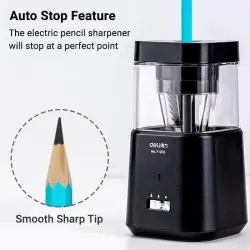 Deli 71203-GY | Electric Pencil Sharpener High-Volume Office Use