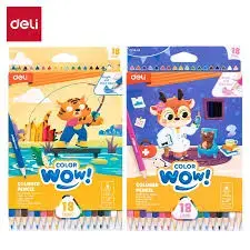 Deli C138-18 | Цветные карандаши, набор 18 цветов