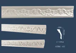 gork-432 | Decorative Cornice 140x10.5x4 cm