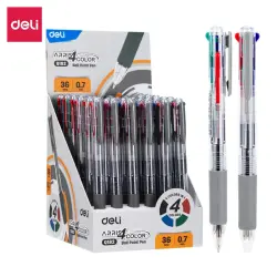 Deli Arris 4Color Q182 | Ballpoint Pen Set 4 Ink Colors