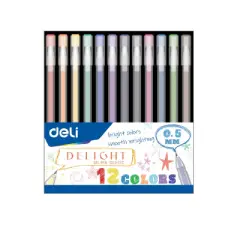 Deli No.G119-12c | Набор гелевых ручек 12 цветов