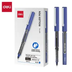 Deli Q657-BL | Ручка-роллер 0,5 мм