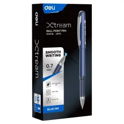 Deli Q126-BL | Ball Point Pen 0.7mm Precision Blue Ink