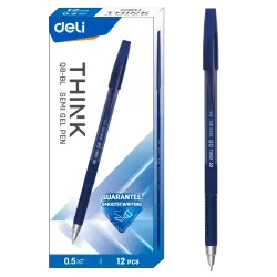 Deli Semi Gel Pen Q8-Bl | Gel Pen Blue Ink