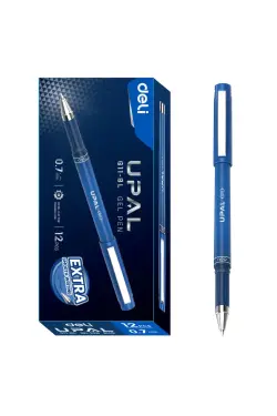 Deli G11-BL | Gök gel ruçka 0,7mm uly bukja 12 sany