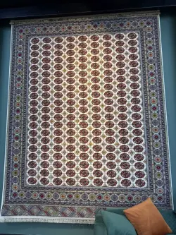 Abadan haly Nusay krem 3.7x3.85 (8053) | Carpet Large Size, Cream