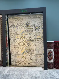Abadan haly Nusay krem-sary 2.5x3 | Ковер износостойкий 2.5x3 м