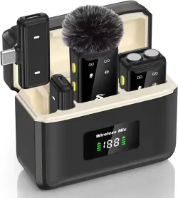 SX DK00001099 | Wireless Microphone Type-C Lightning, 8-10h Battery, Charging Case