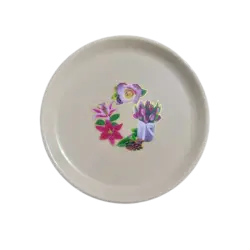 Medium Round Plastic Tray | Patterned