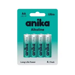 ANIKA Ultra+ AA 4-Pack | Alkaline Battery