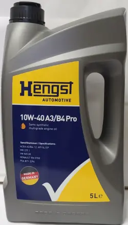 HENGST A3/B4 Pro 10W-40 Motor Oil 5L for Business Use